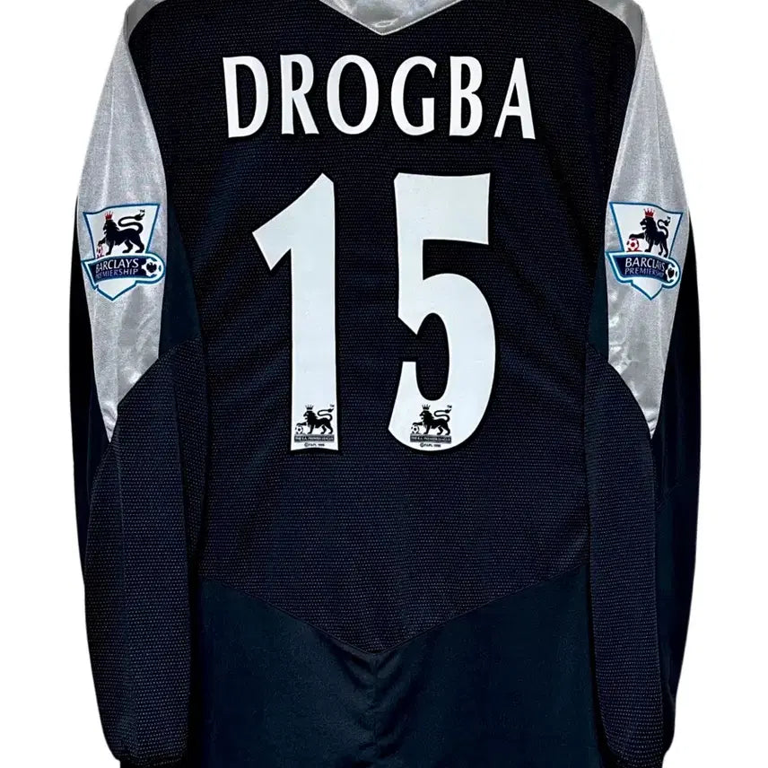 [BUNJANG] Chelsea 2004-05 Player Issue Long Sleeve Drogba #15 Away Football Jersey / 04-05 첼시 어웨이 긴팔 지급용 No.15 드록바 유니폼 판매
