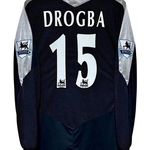 [BUNJANG] Chelsea 2004-05 Player Issue Long Sleeve Drogba #15 Away Football Jersey / 04-05 첼시 어웨이 긴팔 지급용 No.15 드록바 유니폼 판매