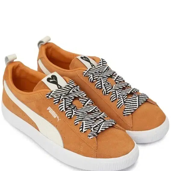 [BUNJANG] AMI x PUMA Collaboration Suede Sneakers (Orange) / 새상품 아미.퓨마 콜라보 스니커즈