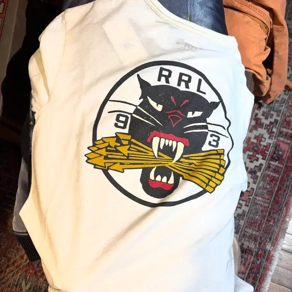 [BUNJANG] RRL Garment Dyed Jersey Graphic Short Sleeve XXL / rrl 더블알엘 가먼트 다이 저지 그래픽 반팔 XXL
