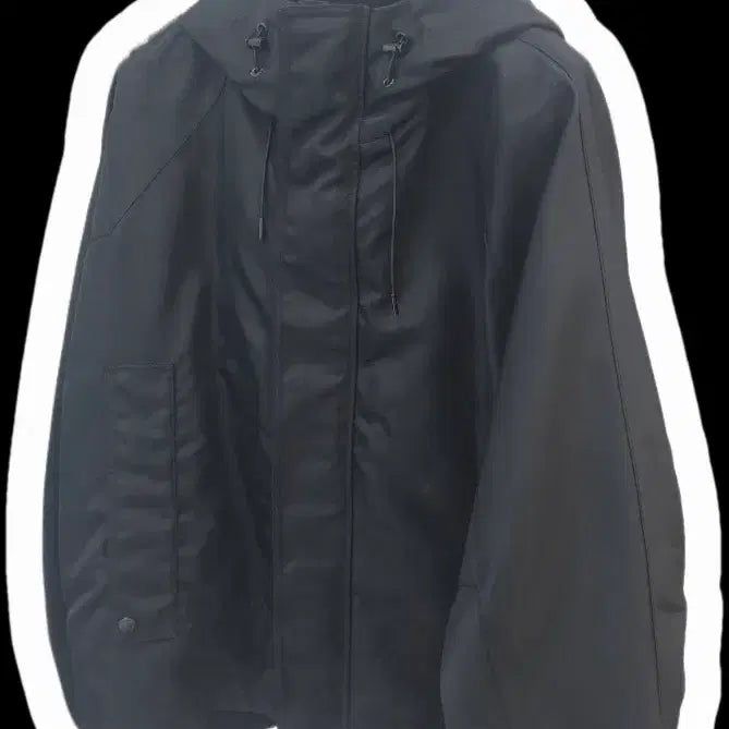 [BUNJANG] Solid Homme Black Hooded Shell Parka Jacket / 솔리드옴므 블랙후드 쉘파카 자켓 48,50,52