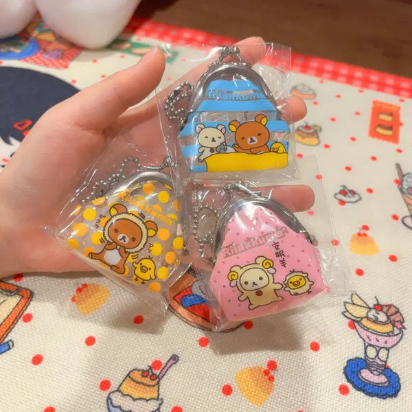 [BUNJANG] San-X Rilakkuma Classic Pouch Keychain (3 Types Available) / 고전 산엑스 리락쿠마 파우치 키링