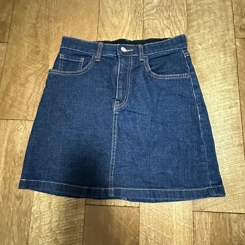 [BUNJANG] SPAO Banding Denim Midi Skirt / 스파오 밴딩 청치마