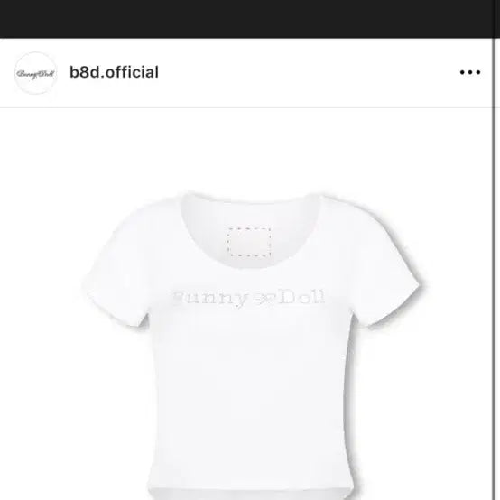 [BUNJANG] BunnyAndDoll Jewelry White Short-Sleeve T-Shirt / 버니앤돌 쥬얼티 화이트 반팔 티셔츠