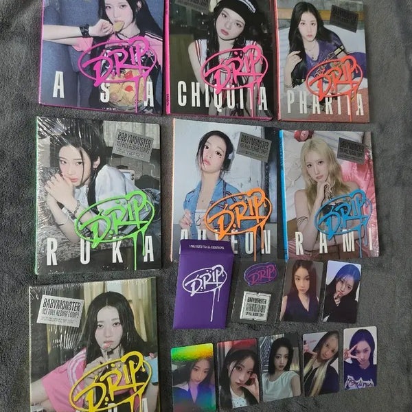 [BUNJANG] BABYMONSTER DRIP Album Photocard Set (7 Types) / 베이비몬스터 앨범 DRIP 포토카드7종세트