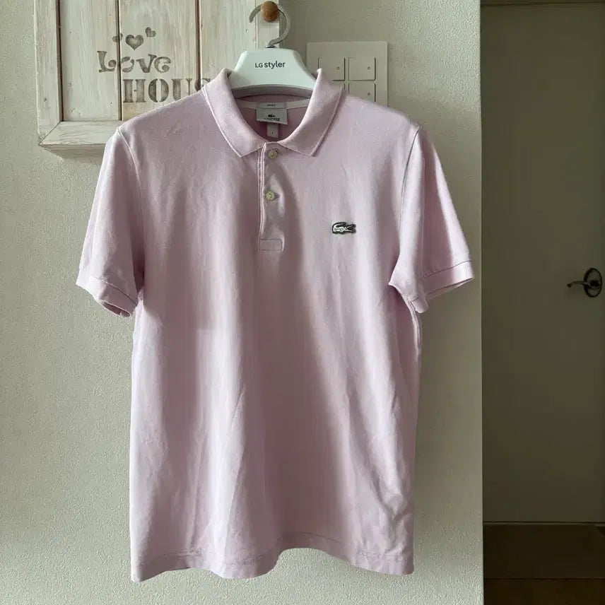 [BUNJANG] Lacoste Unisex Lavender Polo Shirt / 남녀공용)라코스테 연보라 카라셔츠