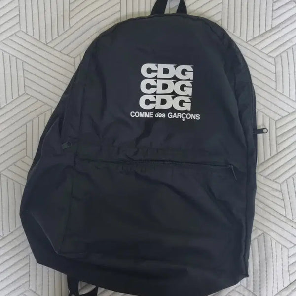 [BUNJANG] Comme des Garçons CDG Logo Backpack Black / 꼼데가르송 CDG 로고 백팩 블랙
