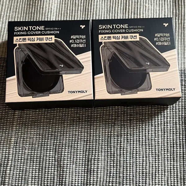 [BUNJANG] Tony Moly Skintone Fixing Cover Cushion Mini SPF40 PA++ / 토니모리 스킨톤 픽싱커버쿠션 미니 01호아이보리 02 베이지 새제품