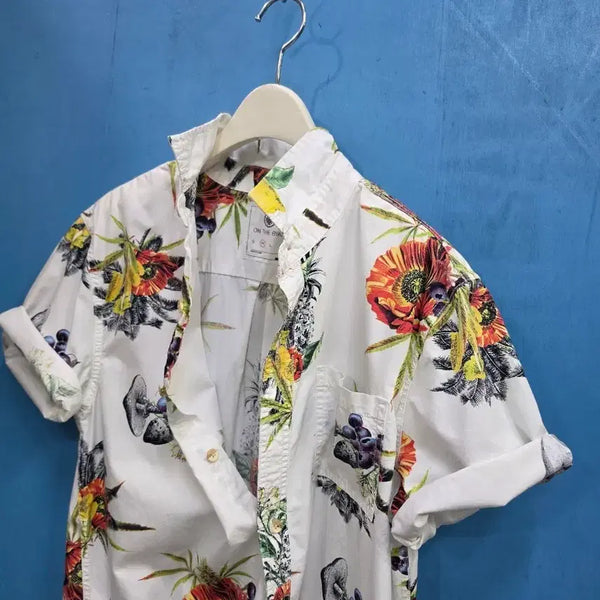 [BUNJANG] On The Byas Botanical Hawaiian Shirt - Vintage / 미국 빈티지 온 더 바이어스 보태니컬 하와이안 셔츠