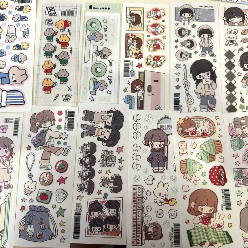 [BUNJANG] Bebesticker Stickers (12 pcs) Bundle Set / 베베 스티커 12장 처분