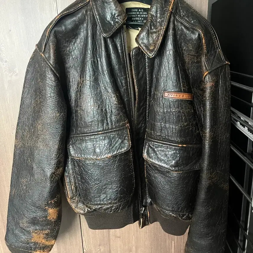 [BUNJANG] Avirex A-2 Leather Jacket XL / 아비렉스 A-2 가죽자켓 XL