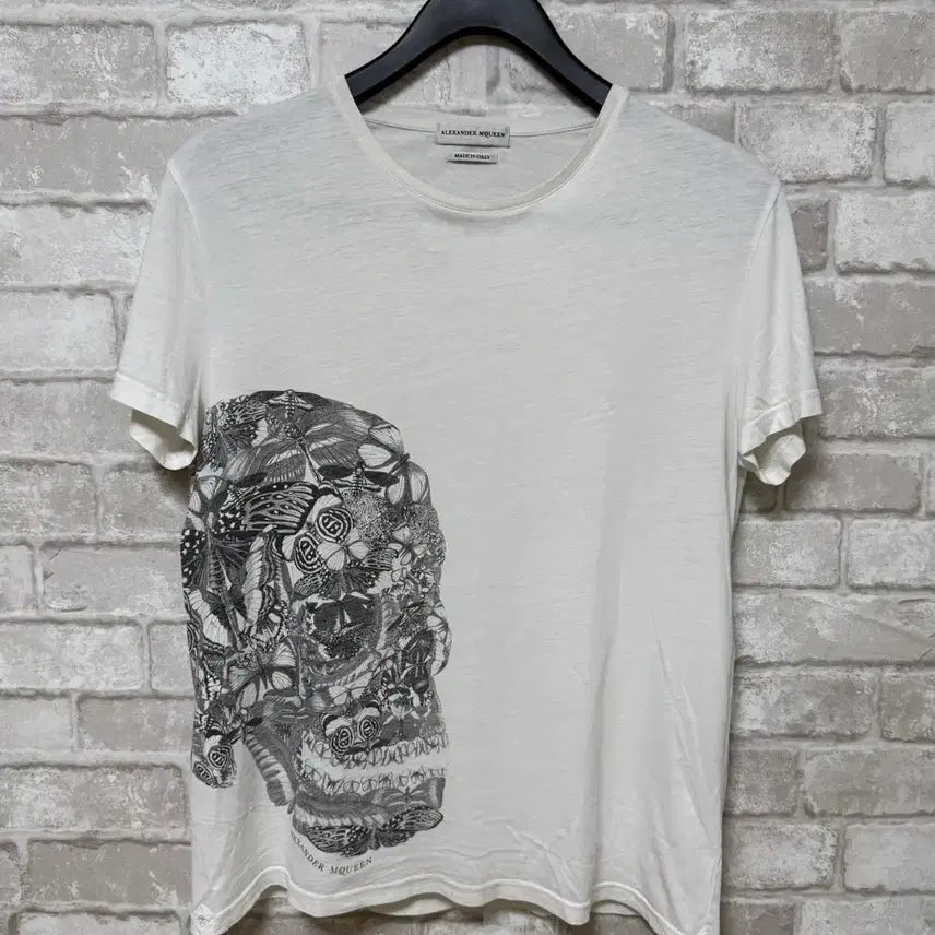 [BUNJANG] Alexander McQueen 2010s Archive Butterfly Skull T-Shirt / 알렉산더 맥퀸 2010s 버터플라이 스컬 반팔