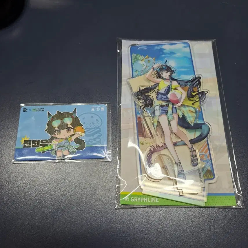 [BUNJANG] Arknights Endfield Frank Burger Collaboration Jin Chenyu Acrylic Stand & Photocard Set / 명일방주 엔드필드 프랭크버거 콜라보 진천우 아크릴 스탠드 포토카드 게임쿠폰 포카 엔필 AKE