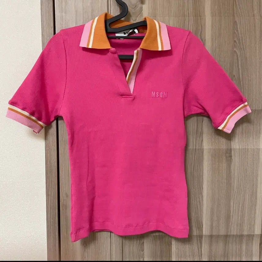 [BUNJANG] MSGM Pink Short Sleeve T-Shirt XS / 새상품 msgm 핑크 반팔 XS