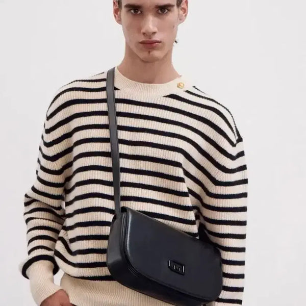 [BUNJANG] Recto Stripe Knit L / 렉토 스트라이프 니트 L