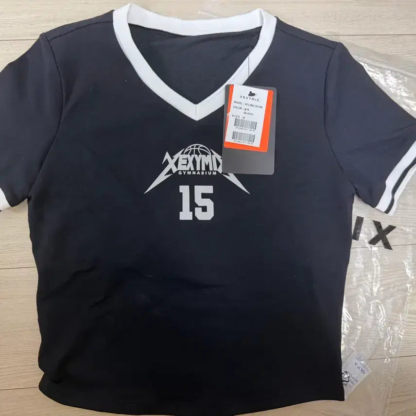 [BUNJANG] XEXYMIX Gymnastic T-Shirt Black / 젝시믹스 짐나스틱 반팔티 블랙 (새상품)