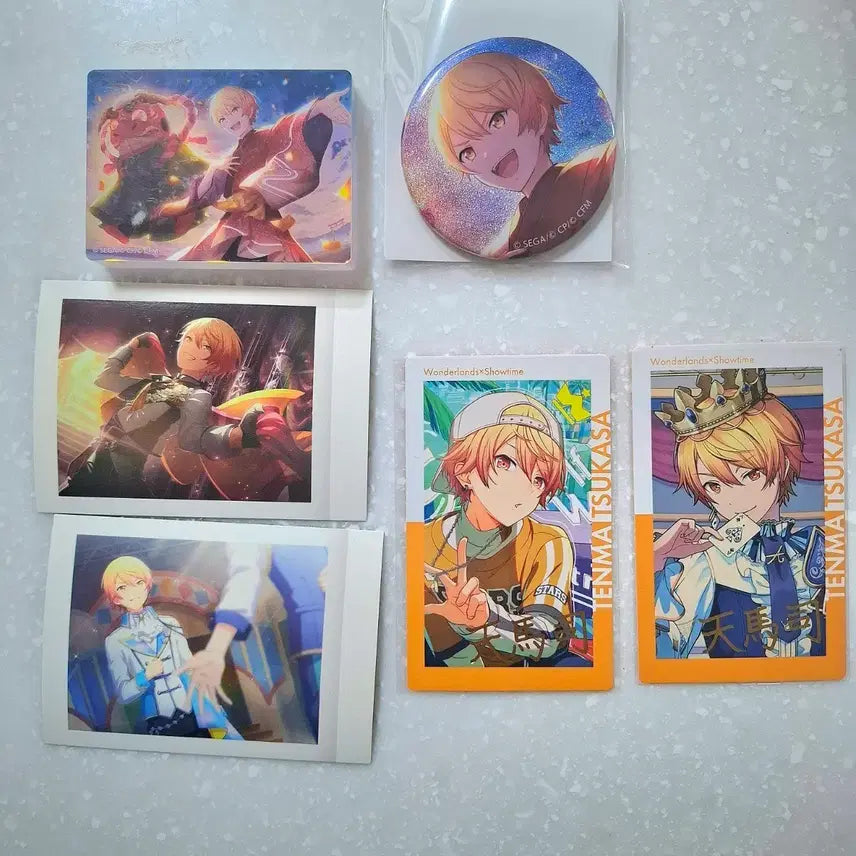 [BUNJANG] Project Sekai Tenma Tsukasa Ippika Card Rare New Year Can Badge Novel Art Pashacollection Bundle Set / 프세카 텐마 츠카사 이픽카드 레어 신년 캔뱃지 노블아트 파샤 일괄 판매 양도