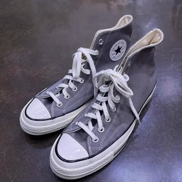 [BUNJANG] Converse Chuck Taylor All-Star 70 High Grey Sneakers / 컨버스 올스타 척테일러 70 하이 그레이 스니커즈 270
