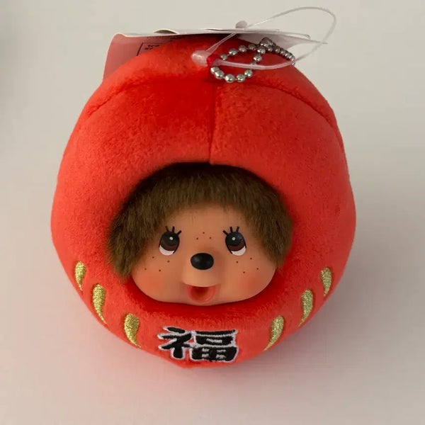 [BUNJANG] Monchhichi Daruma Lucky Charm Keychain / 일본 몬치치 다루마 복몬치치 키링