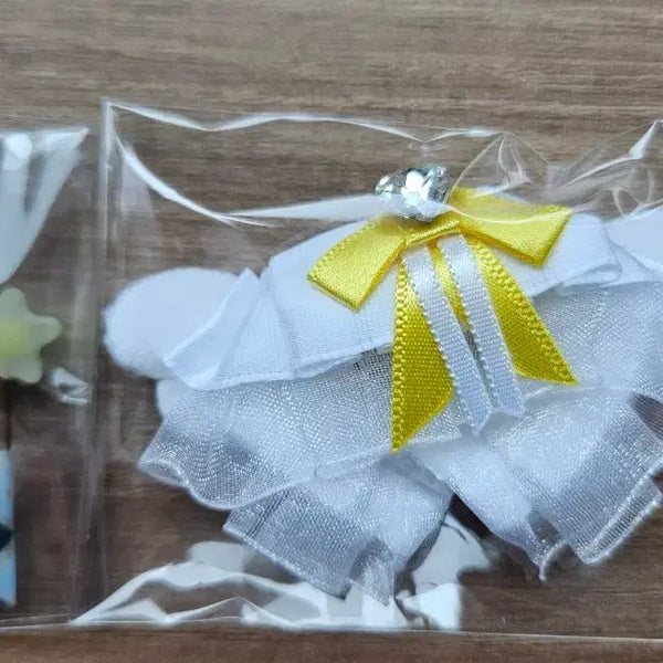 [BUNJANG] 5cm Idol Doll Clothing Angel Outfit + Star Candy Hairpin Set / 5cm 5깅 인형옷 천사옷 + 별사탕 머리핀