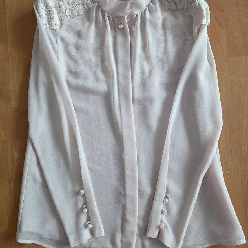 [BUNJANG] Chiffon Lace Blouse / 쉬폰 레이스  블라우스