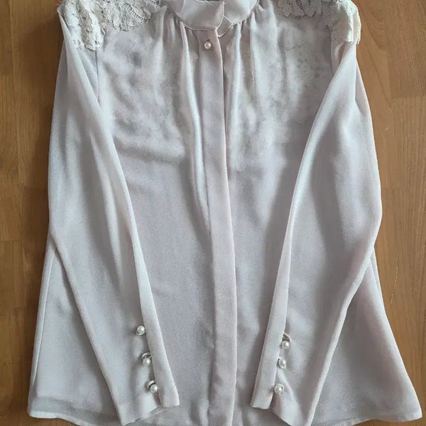 [BUNJANG] Chiffon Lace Blouse / 쉬폰 레이스  블라우스