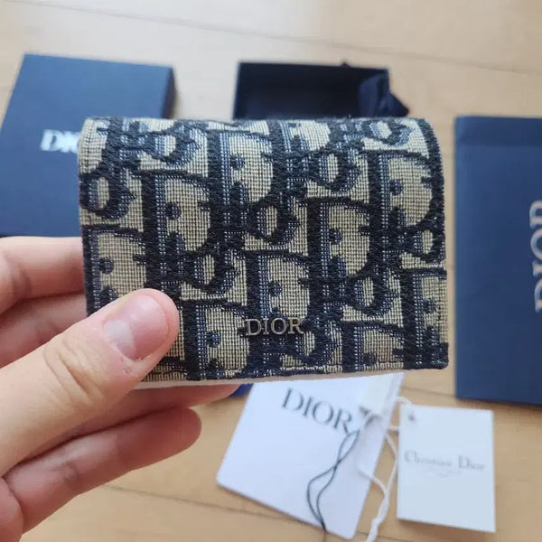 [BUNJANG] Dior Dior Oblique Business Jacquard Card Holder / (백화점판/풀박스) 디올 오블리크 비즈니스 자카드 카드지갑