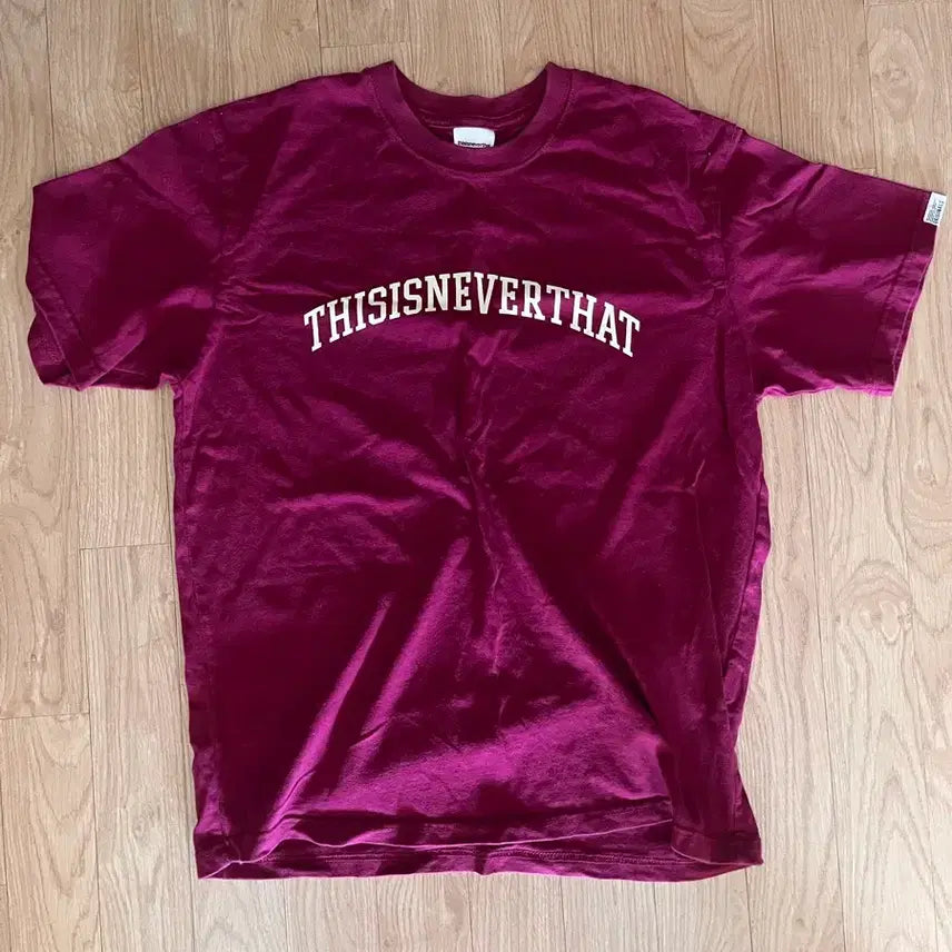 [BUNJANG] Thisisneverthat Short-Sleeve T-Shirt Pink / 디스이즈네버댓 반팔티 핑크