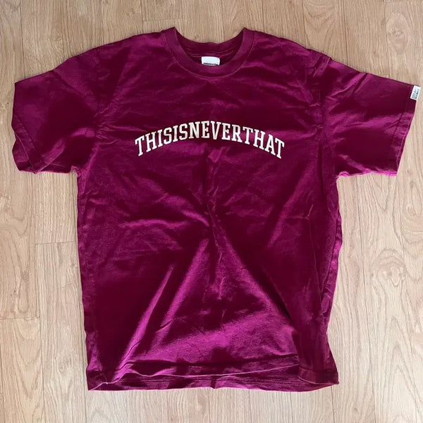 [BUNJANG] Thisisneverthat Short-Sleeve T-Shirt Pink / 디스이즈네버댓 반팔티 핑크