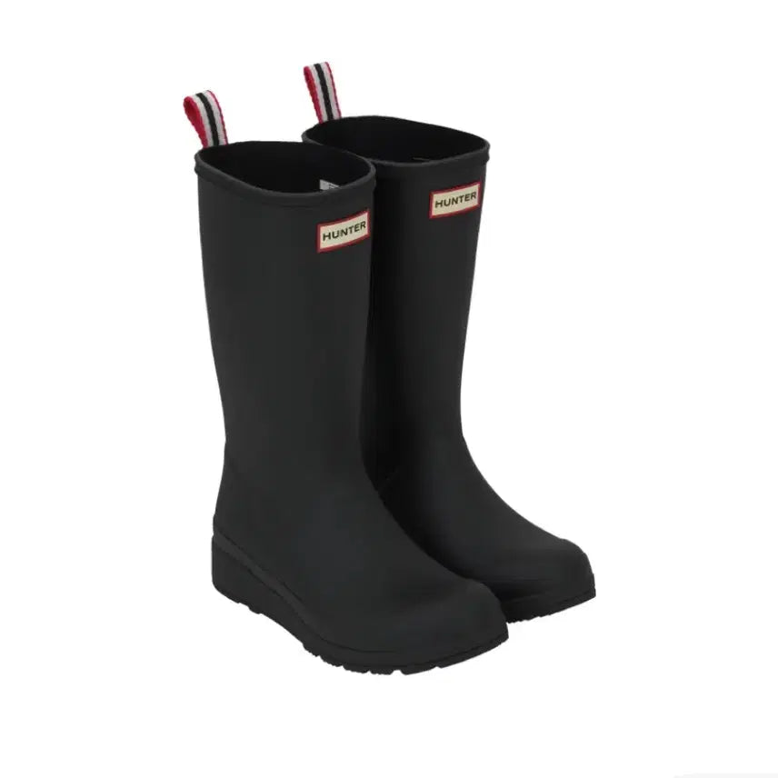 [BUNJANG] Hunter Play Tall Wellington Rain Boots Black / (W) 헌터 플레이 톨 웰링턴 레인 부츠 블랙