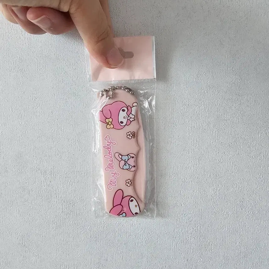[BUNJANG] My Melody Comb Keychain Pink / 마이멜로디 빗 키링 핑크