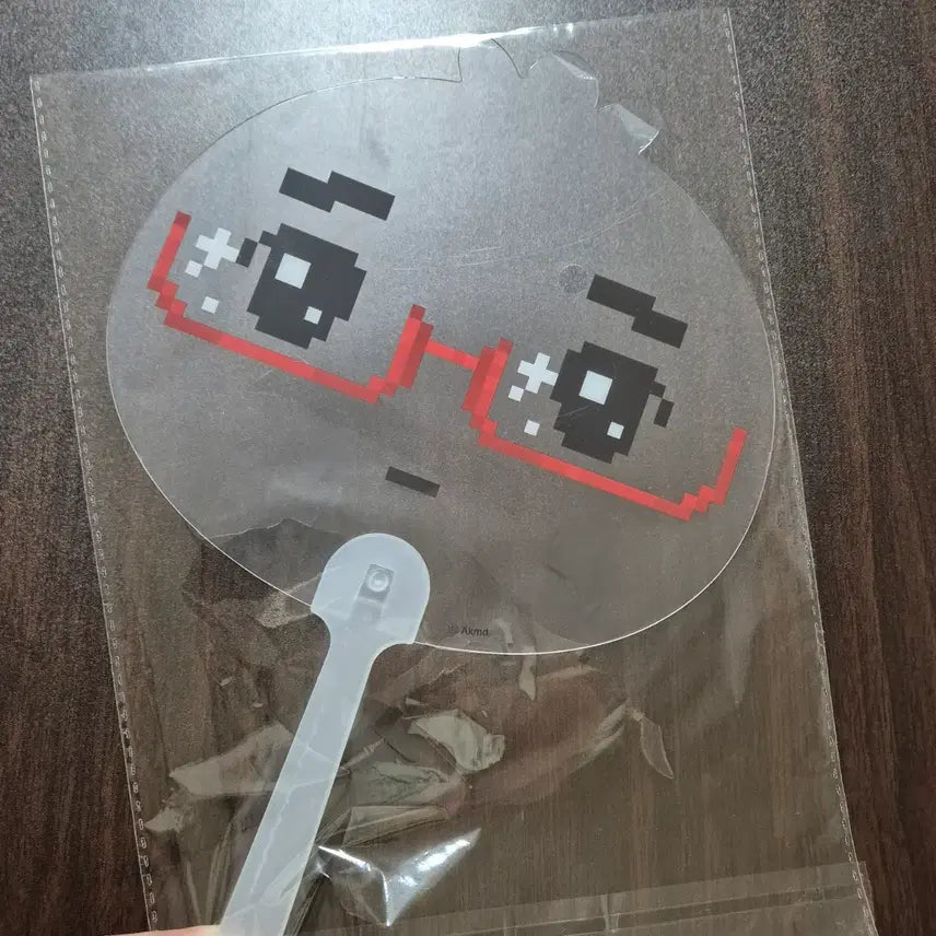[BUNJANG] Angyeongmandu Pop-up Transparent Fan (Sealed) / 미개봉) 안경만두 팝업 투명 부채