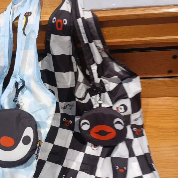 [BUNJANG] Twosome Pingu Keyring & Shopping Bag 2-Set / 투썸핑구 키링겸  장바구니 2종 세트
