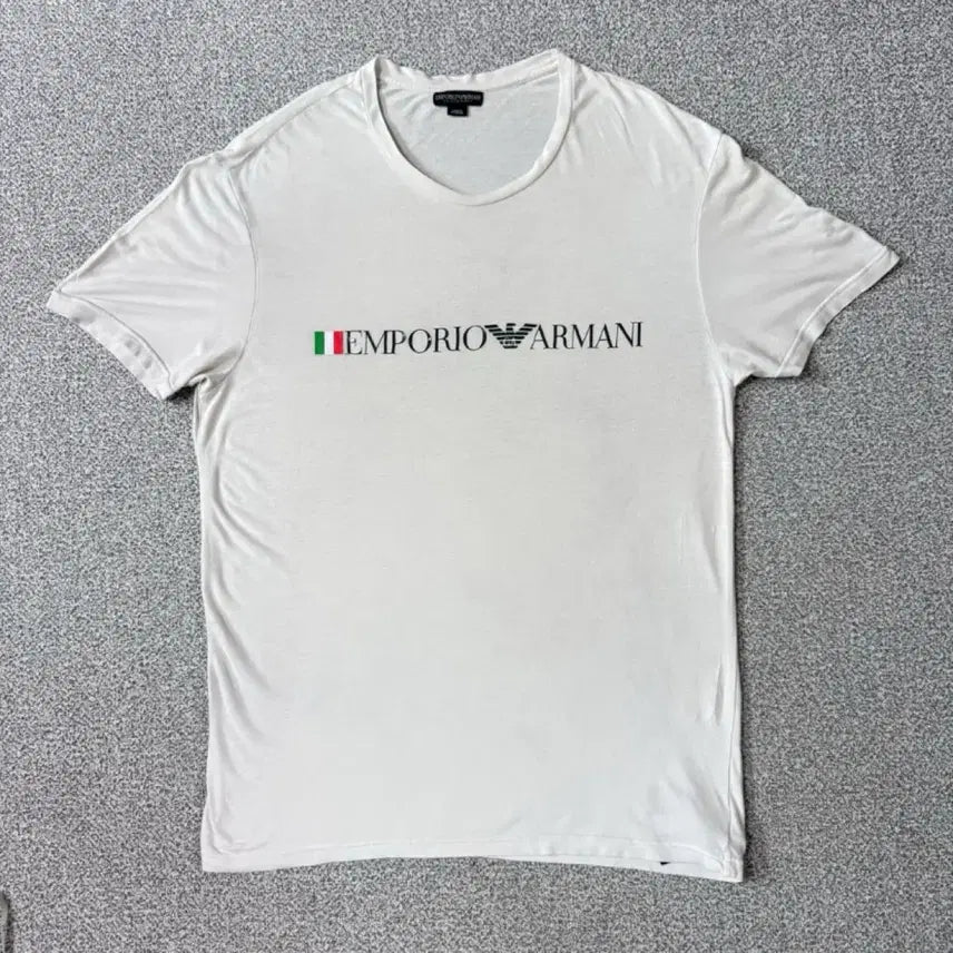 [BUNJANG] Armani Short Sleeve T-Shirt White / Armani 알마니 반팔