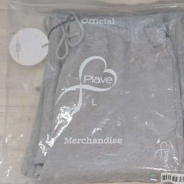 [BUNJANG] PLAVE Sweatpants (Gray) L Size, Sealed / 플레이브 스웻팬츠 TEAM PLAVE 바지 L사이즈 미개봉 (회색)