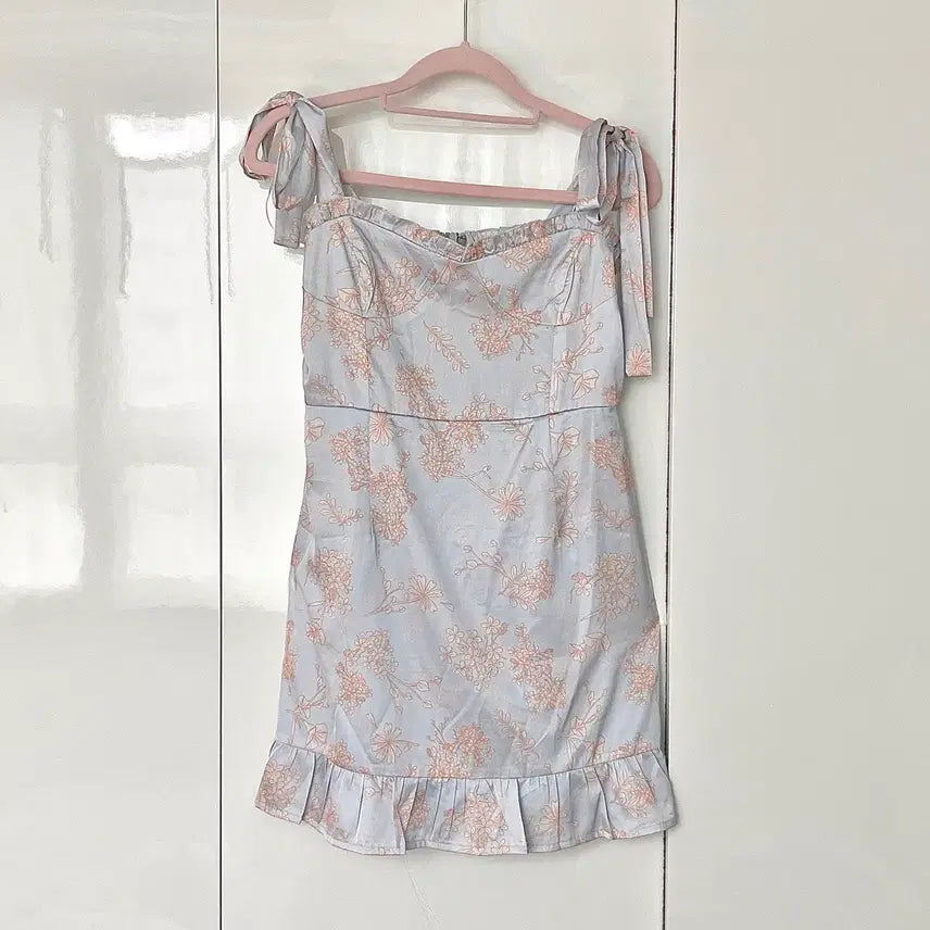 [BUNJANG] Sisters of the Tribe Bohemian Blue Ribbon Dress / 호주 보헤미안 브랜드 Sisters of the Tribe 새상품 원피스 블루 리본