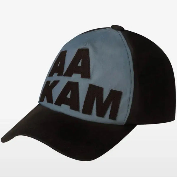 [BUNJANG] AAKAM Blue Leather Patch Ball Cap / AAKAM 아캄 블루 볼캡 레더 패치 볼캡