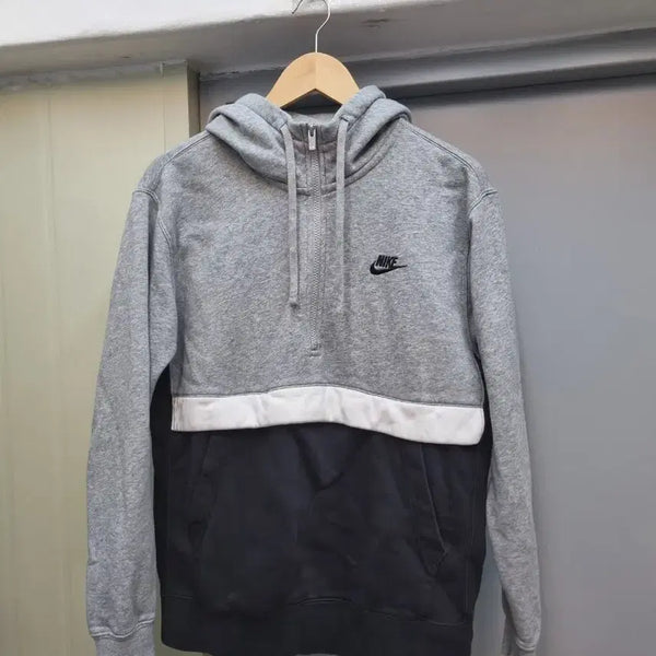 [BUNJANG] Nike Fleece Half-Zip Hoodie Size 100 / 나이키 기모 후드 반집업 L 100