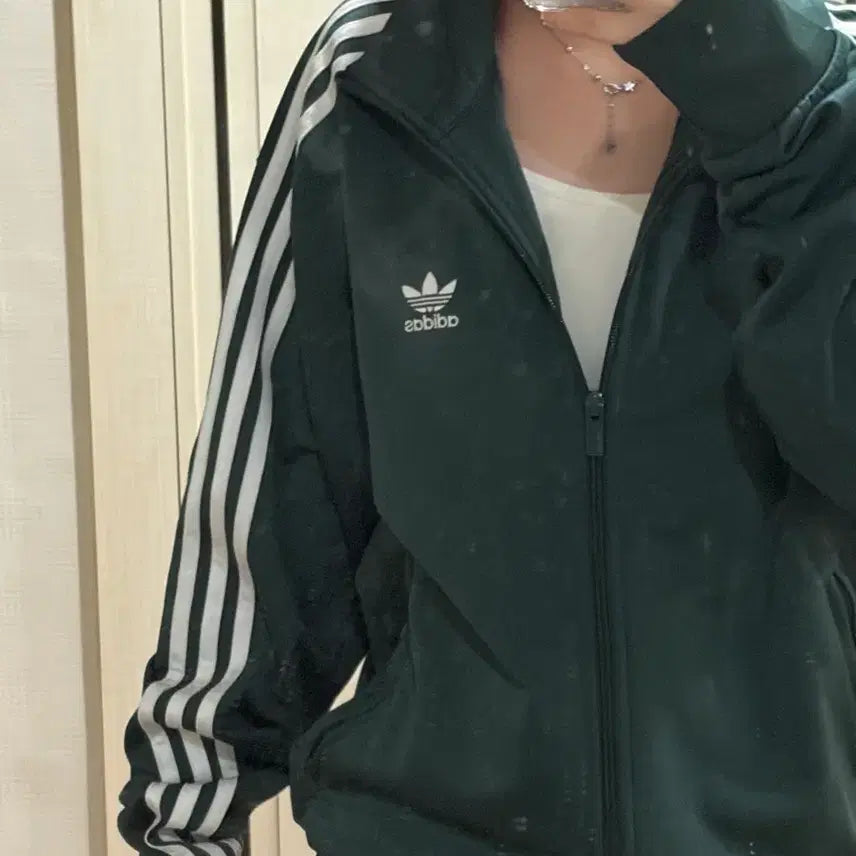 [BUNJANG] Adidas Track Top Green / 아디다스 트랙탑 그린