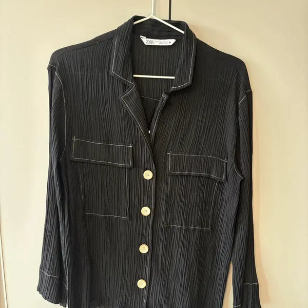 [BUNJANG] ZARA Pleated Blouse / ZARA 플리츠 블라우스
