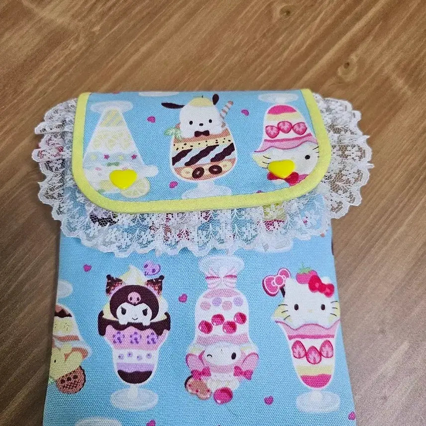 [BUNJANG] Sanrio Lace Pouch A6 Diary Cover / 산리오 레이스 파우치 a6 다이어리커버