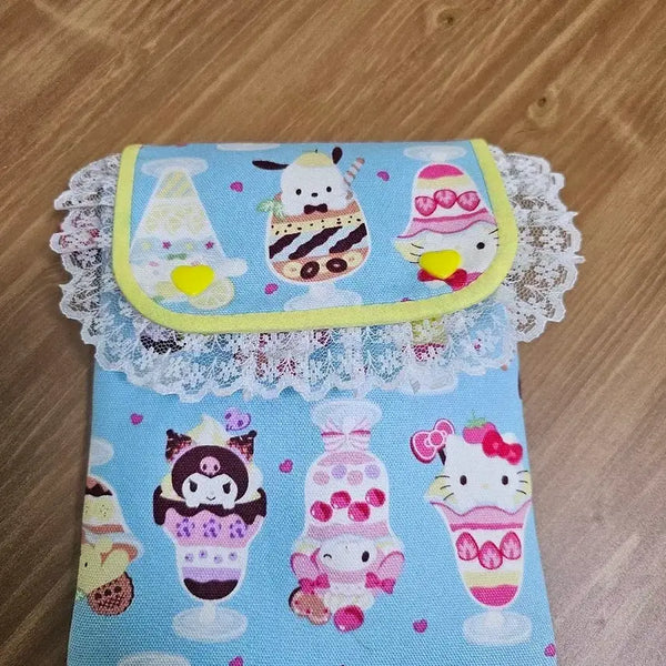 [BUNJANG] Sanrio Lace Pouch A6 Diary Cover / 산리오 레이스 파우치 a6 다이어리커버