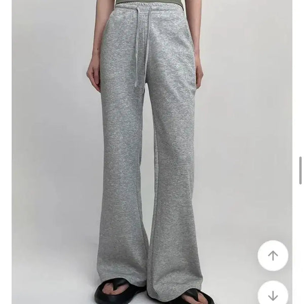 [BUNJANG] Black Up Summer Bootcut Bending Pants Grey M / 에이블리 지그재그 블랙업 썸머 부츠컷 밴딩팬츠 그레이 M