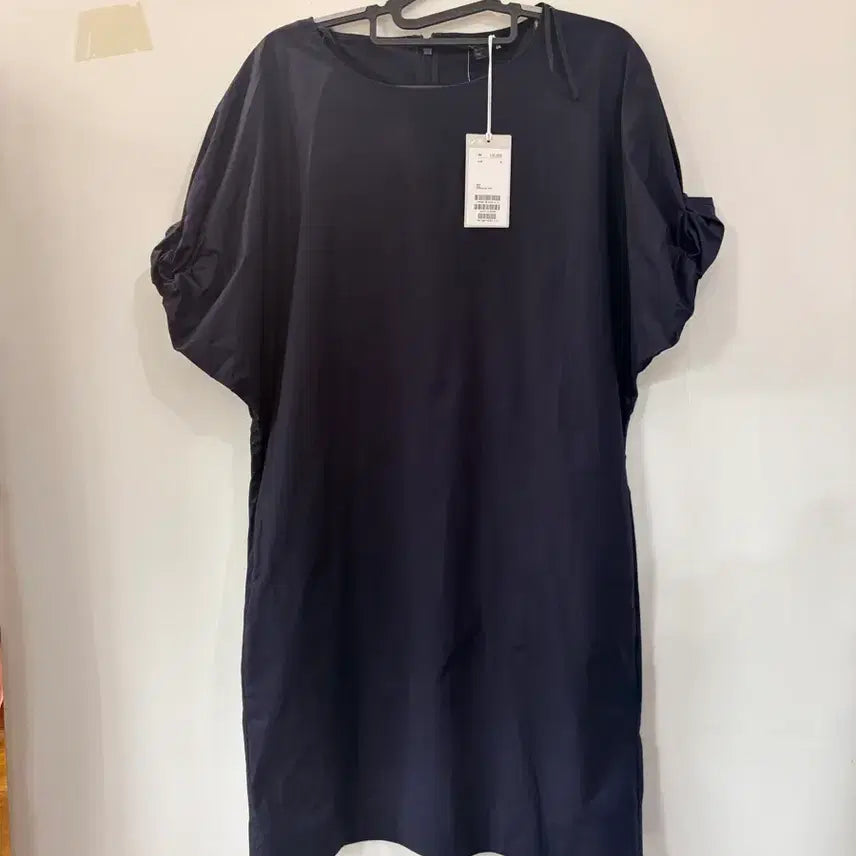 [BUNJANG] COS Puff Sleeve Short Dress Navy / 새상품 코스 퍼프 반팔 원피스 네이비