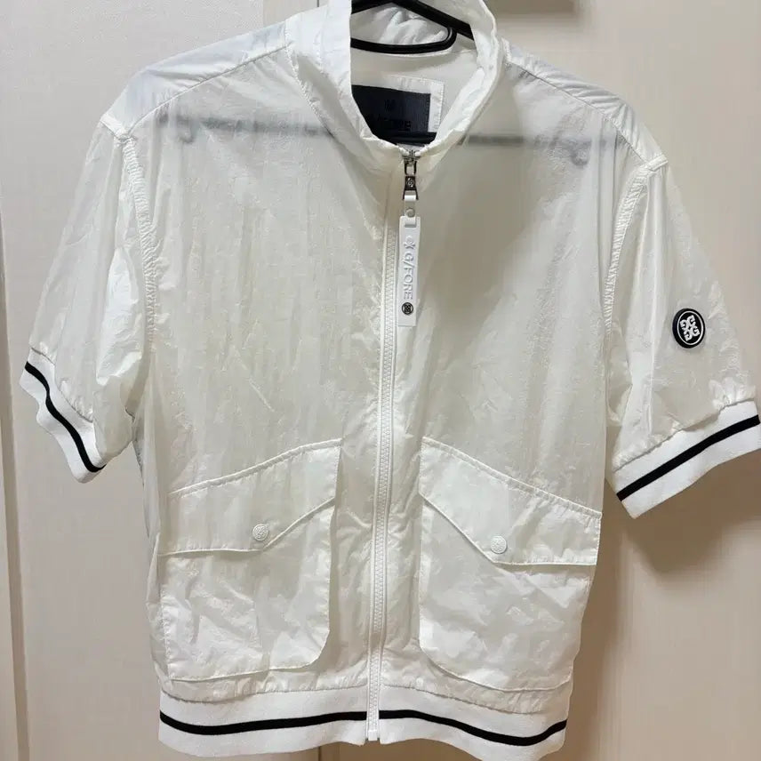 [BUNJANG] G/FORE Women's Short-Sleeve Zip-Up Windbreaker White / G/FORE 반팔 집업 화이트 정품
