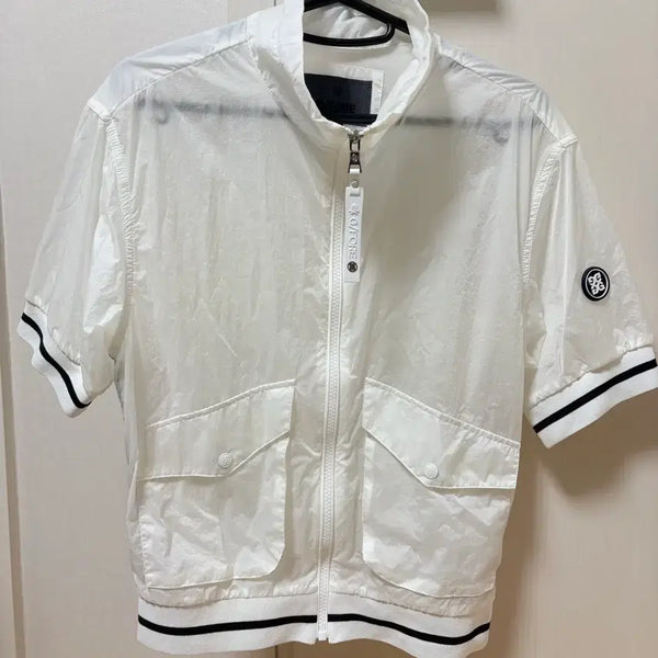 [BUNJANG] G/FORE Women's Short-Sleeve Zip-Up Windbreaker White / G/FORE 반팔 집업 화이트 정품