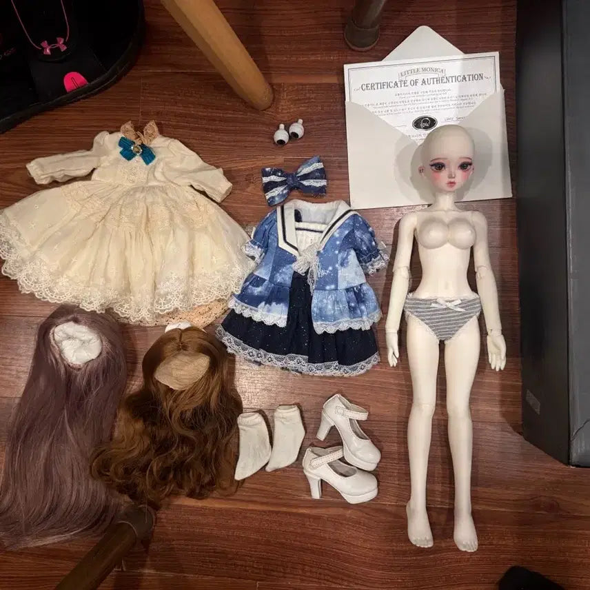 [BUNJANG] Little Monica Sarubia MSD Ball-Jointed Doll (White Skin) Full Set / 리틀모니카 사루비아 msd 본체+물품 풀세트 판매