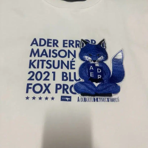 [BUNJANG] Ader Error x Maison Kitsuné Short Sleeve T-Shirt / 아더에러&미종키츠네 반팔