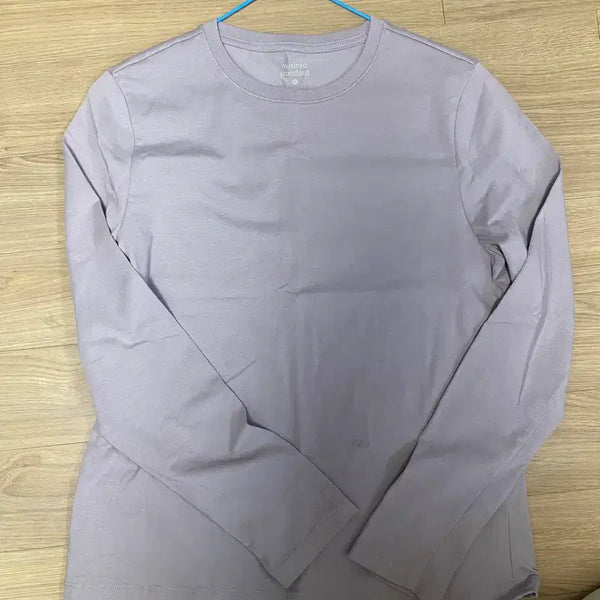 [BUNJANG] Musinsa Standard Women's Long Sleeve T-Shirt Purple Grey / 무탠다드 우먼 퍼플그레이 (1회 착용)