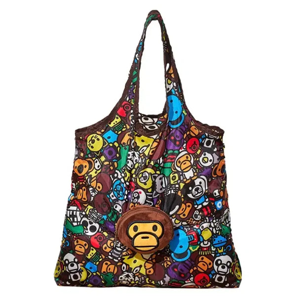 [BUNJANG] Starbucks x BAPE Collaboration Shopping Bag & Keychain Set / 스타벅스 베이프 장바구니 / 키링